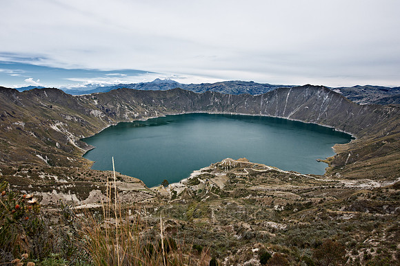 Quilotoa Volcano Crater