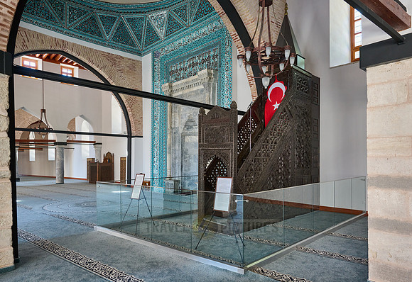 interior view of Alauddin Qayqubad Mosque, Konya