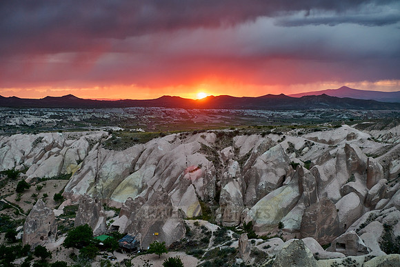 sunset over Red Valley, Goreme