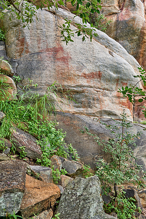 Rock art, ancient San paintings, Tsodilo Hills