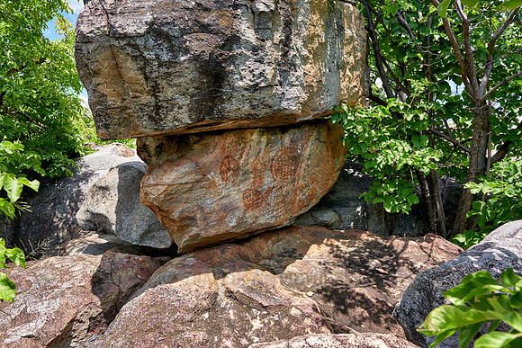 Rock art, ancient San paintings, Tsodilo Hills