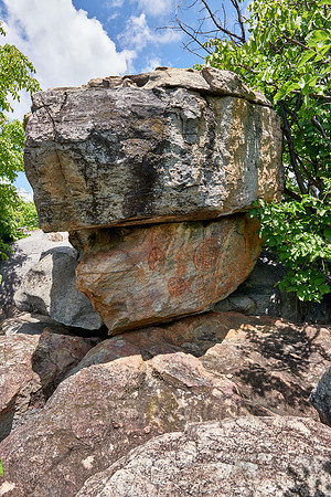 Rock art, ancient San paintings, Tsodilo Hills