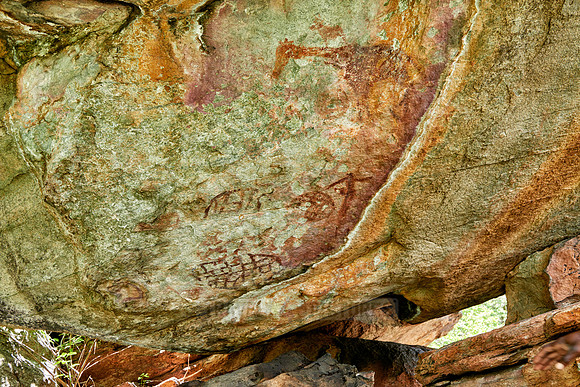 Rock art, ancient San paintings, Tsodilo Hills