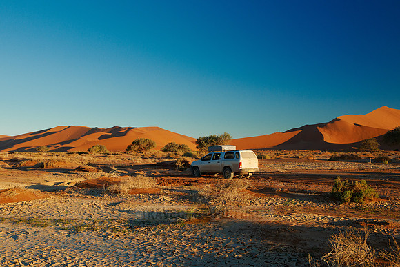 desert landscape of Namib at Sossusvlei