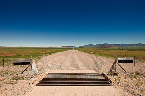 lonesome straight deserted gravel road