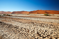desert landscape of Namib at Sossusvlei
