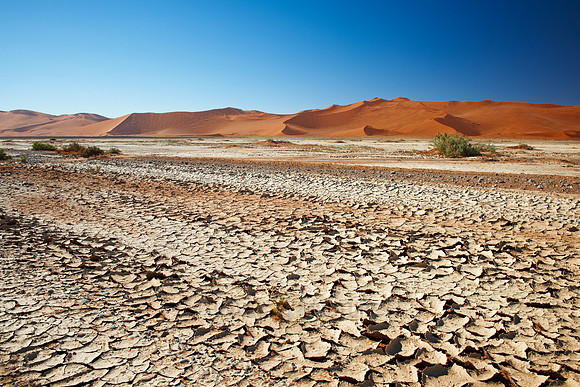 desert landscape of Namib at Sossusvlei