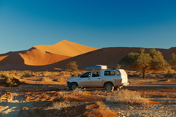 desert landscape of Namib at Sossusvlei