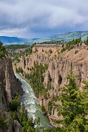 Yellowstone river near The Narrows