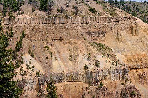 Overhanging Cliffs, Yellowstone National Park
