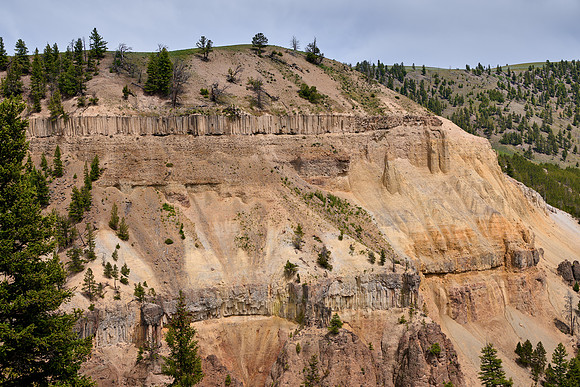 Overhanging Cliffs, Yellowstone National Park