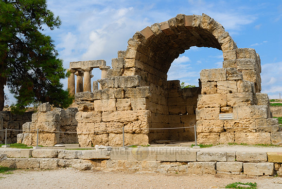 temple of Apollo, other ruins in front,