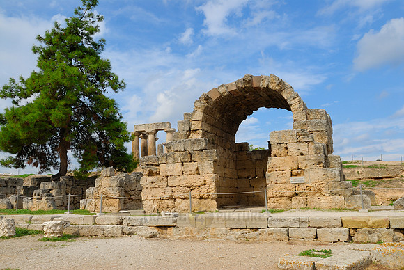 temple of Apollo, other ruins in front,