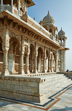 columns in the The Jaswant Thada Mausoleum