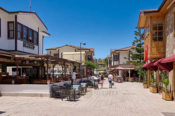 new refurbished Old town of Side