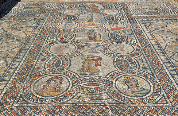 mosaic in Gordion palace in Volubilis