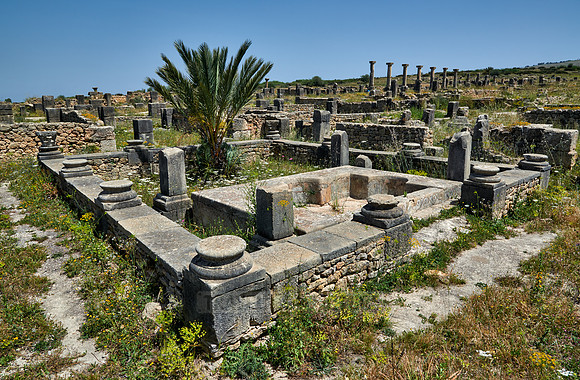 bath in roman villa of Volubilis