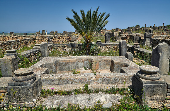 bath in roman villa of Volubilis