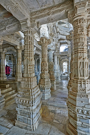 stone carved columns