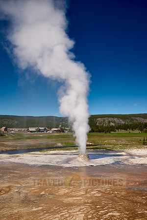 erupting Beehive Geyser, Upper Geyser Basin, Yellowstone National Park