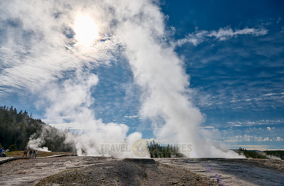 steam over Upper Geyser Basin, Yellowstone National Park