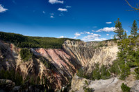 colorful stone formations of Grand Canyon Of The Yellowstone at Artist Point