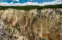 colorful stone formations of Grand Canyon Of The Yellowstone