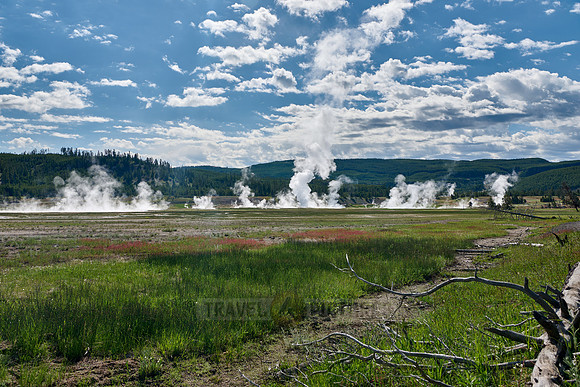 steam over Midway Geyser Basin, Yellowstone National Park