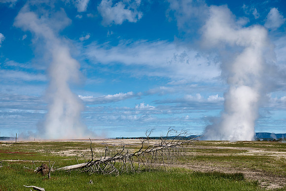 steam over Midway Geyser Basin, Yellowstone National Park