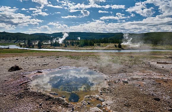 Firehole River at Midway Geyser Basin, Yellowstone National Park