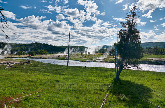 Firehole River at Midway Geyser Basin, Yellowstone National Park