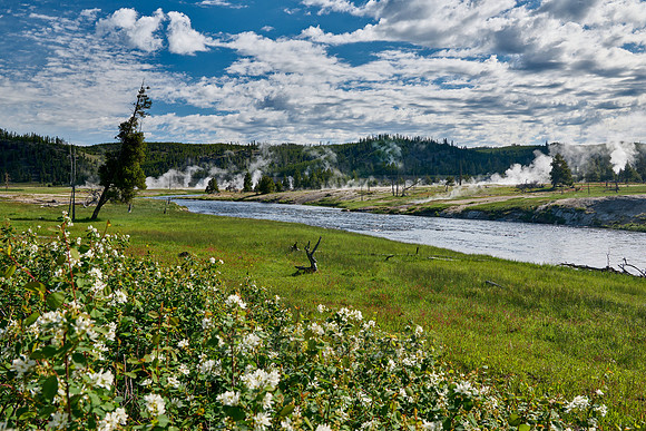 Firehole River at Midway Geyser Basin, Yellowstone National Park