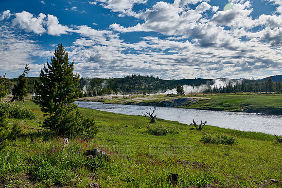 Firehole River at Midway Geyser Basin, Yellowstone National Park