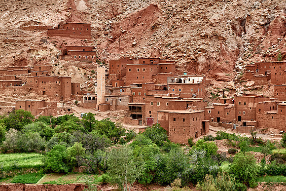 village in a valley near Ait-Ben-Addou