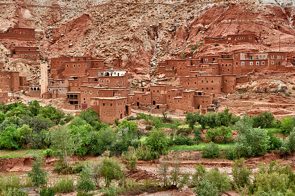 village in a valley near Ait-Ben-Addou