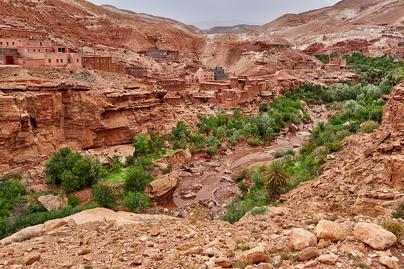 village in a valley near Ait-Ben-Addou