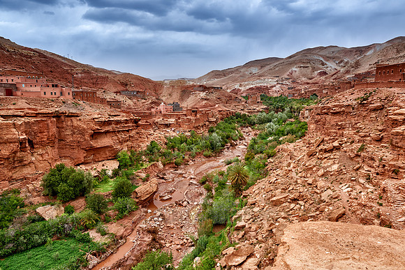 village in a valley near Ait-Ben-Addou