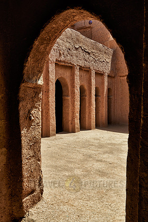 inner courtyard of Kasbah Amridil