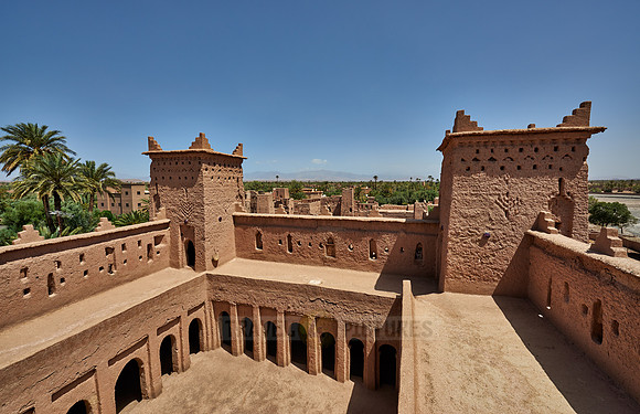 inner courtyard of Kasbah Amridil