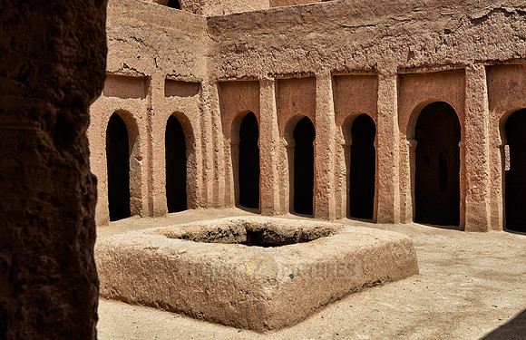 inner courtyard of Kasbah Amridil