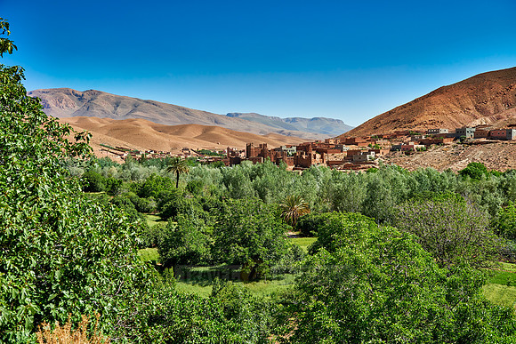 village Ait Ouglif in High Atlas mountain range