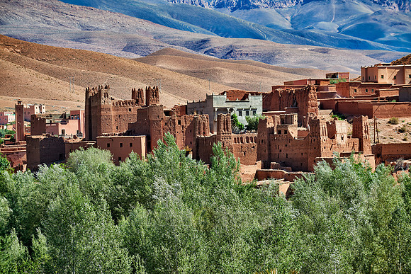 village Ait Ouglif in High Atlas mountain range
