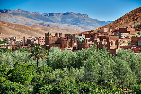 village Ait Ouglif in High Atlas mountain range