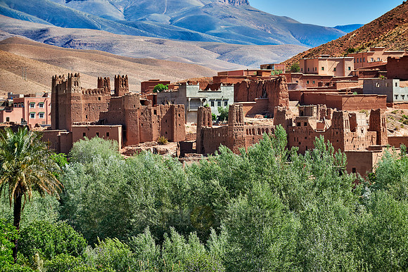 village Ait Ouglif in High Atlas mountain range