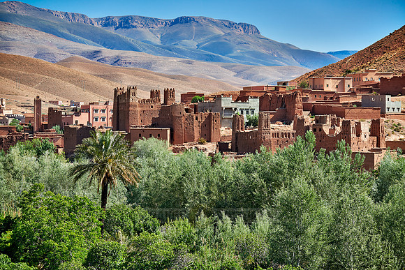 village Ait Ouglif in High Atlas mountain range