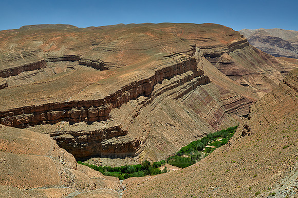 landscape in upper Gorge de Dades