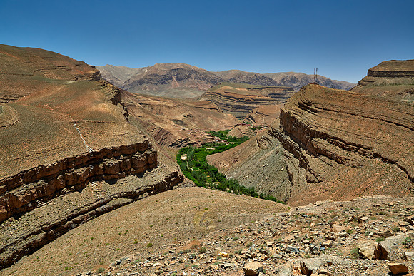 landscape in upper Gorge de Dades