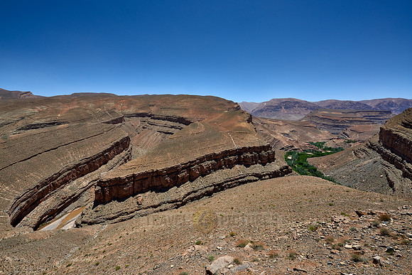 landscape in upper Gorge de Dades