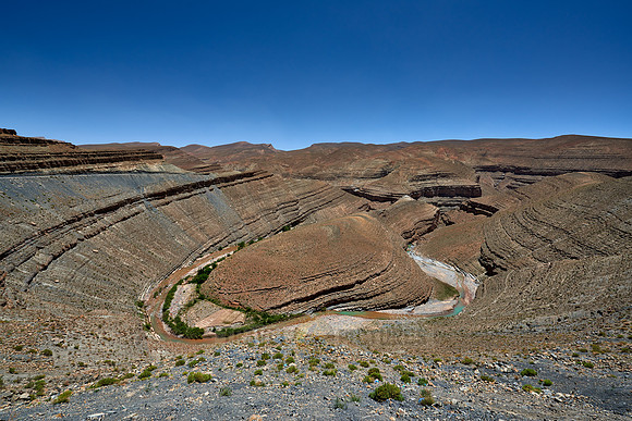 landscape in upper Gorge de Dades