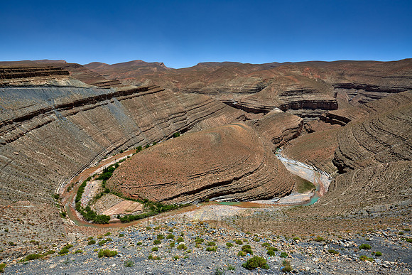 landscape in upper Gorge de Dades